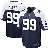 Nike Men & Women & Youth Cowboys #99 Selvie Thanksgiving Navy Blue Team Color Game Jersey